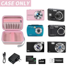 Grapsa Digital Camera Case for DPFIHRGO Digital Camera 1080P Children's Camera, Pink, Suitcase organiser