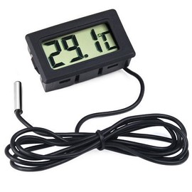 Accessotech Digital LCD Thermometer for Fridges Freezers Coolers Chillers Mini 2M Probe