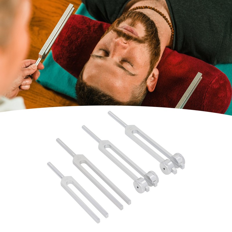 Resonance Tuning Forks Healing Set C128Hz 384Hz C256Hz OM136.1Hz Weighted