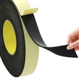 MSLSOZ Dünner, selbstklebender Schaumstoffstreifen, einseitig, 10 mm breit x 10 m lang x 3 mm dick – geeignet für Fensterdichtungen, Dichtungsabdichtungen, Türdichtungen, blockiert Fenstergeräusche.