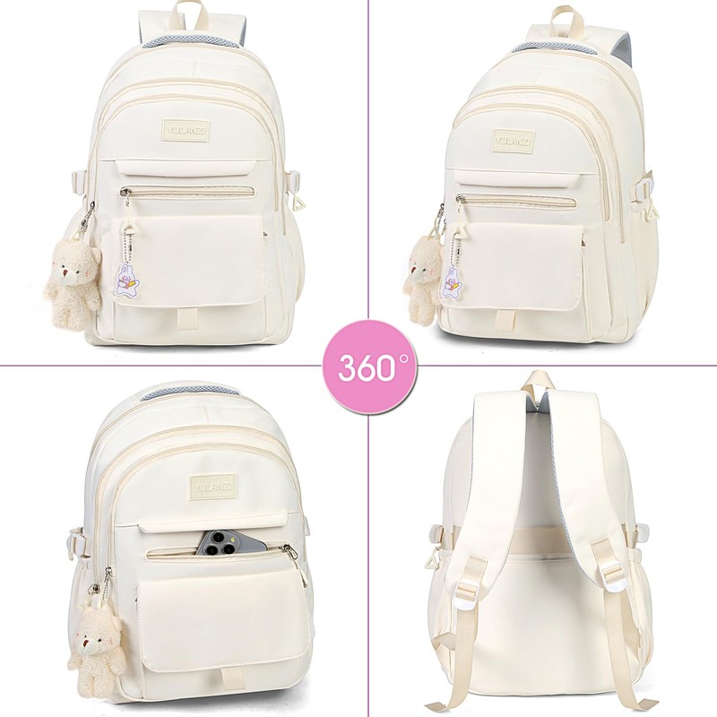PRLINJSK Girls Backpack for College High Middle School Student, Cute