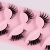 Uytrrsvd 5 Pairs 3D Faux Mink Lashes - Dramatic Cat