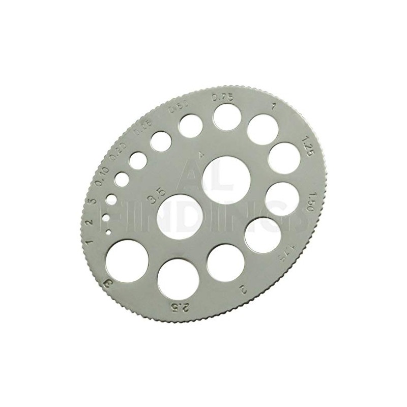 0.01-4ct Round Diamond Gauge, Craft Tool for Jewelers (50)