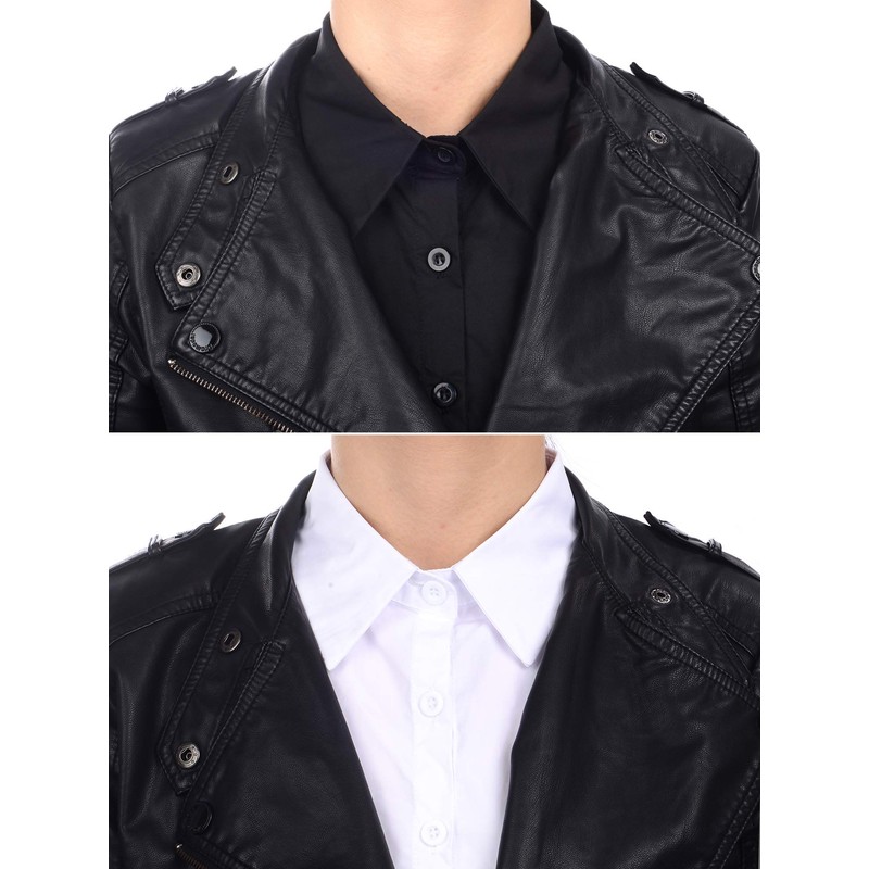 Tatuo 2 Pieces Fake Collar Detachable Collar for Women Shirts