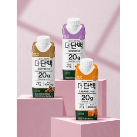 Binggrae The Protein Drink 250ml 36 Pack Choco Coffee Caramel / 빙그레 더단백 드링크 250ml 36팩  초코 커피 카라멜