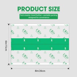 INKin Tattoo Aftercare Bandage 5 Sheets Adhesive Derm Shield (Medium Pack, 6 in x 8 in) – Convenient for Travel, Faster Tattoo Healing and Protection – Sterile, Waterproof and Breathable