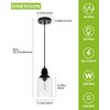 WILON Modern Glass Pendant Lights for Kitchen Island, 6.29" Mini