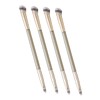 Outanaya 4Pcs Dual Ended Makeup Brushes for Liquid Blending Buffing