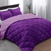 Basic Beyond King Comforter - Purple Reversible Bed Comforter +