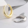 ZELORES Sterling Silver Chunky Rings for Women Gold Open Knuckle