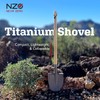 Near Zero Titanium Survival Shovel, Compact Ultralight Collapsible Camping &