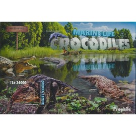 Prophila Collection Sierra Leone Block 942 (Complete Edition) Mint NH ** MNH 2016 Crocodiles (Stamps for Collectors) Amphibians / Reptiles / Saurs