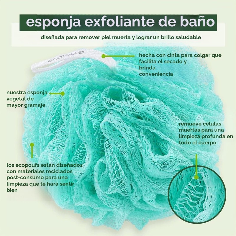 Esponja de Baño Exfoliante Ecopouf EcoTools - Modelo 7424