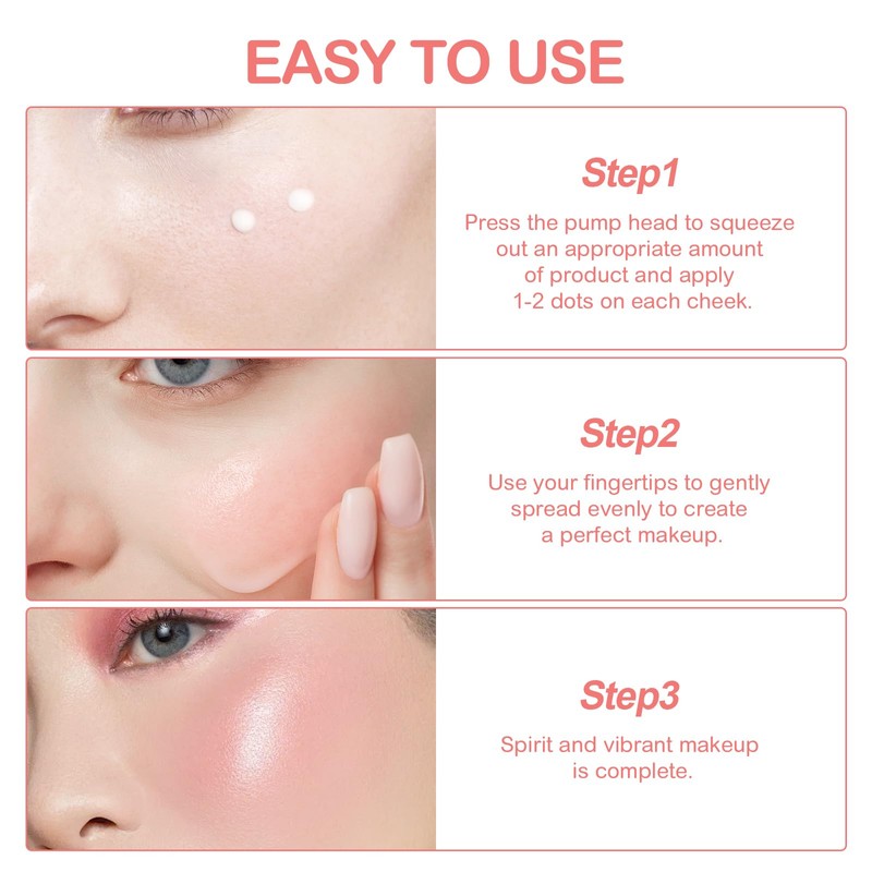 2Pcs TLM Blush Colour Changing, All Day Flawless Color Changing