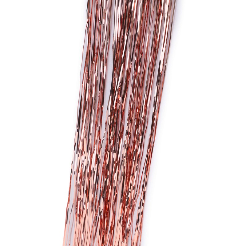 Lametta splendente - Decorazioni per L'albero di Natale (Oro Rosa)