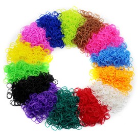Qtopun 5800+ Loom Rubber Bands for Bracelet, Bracelet Making Supplies with Weaving Loom Hooks Beads Clips DIY Craft Kit for Friendship Bracelet Maker Refill Accessories