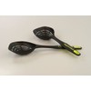 Tupperware 30184 Hand-Held Slotted Spoon Deep Draining Spoon 2 Black/Yellow