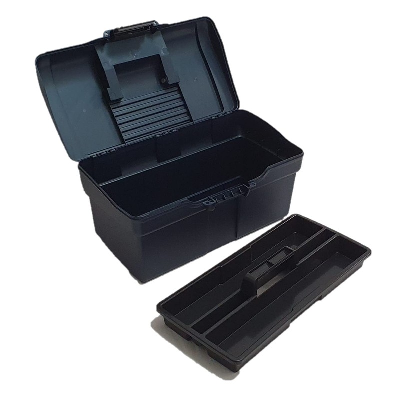 Horse Grooming Box With Removable Tray In Navy Blue