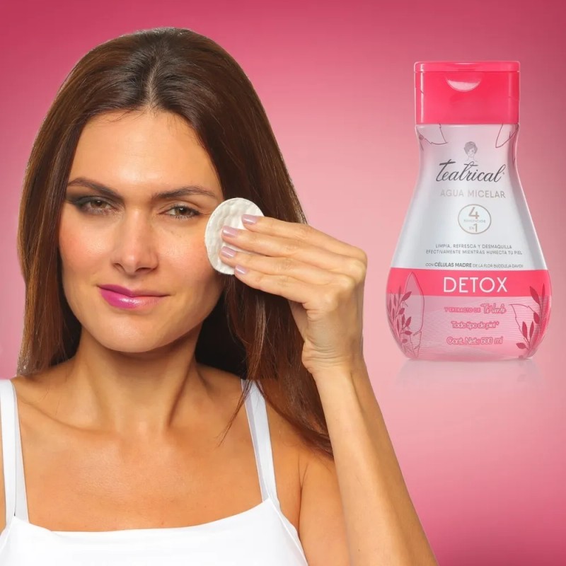 Agua Micelar Teatrical Detox Con Células Madre 600 Ml