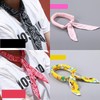 Neck Cooling Scarf: Cool Summer Ice-Feel Print Neck Cooling Scarf Stripe Pink 4ea