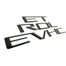 3D Raised Tailgate Inserts Letters Badges Emblems with Strong Adhesive Backing Compatible with Chevro do 2019 2020 2021 2022 2023 (Matte Black)