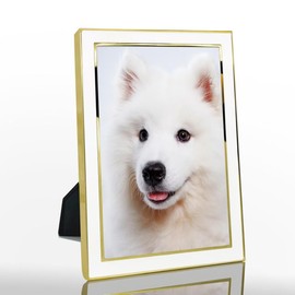 DECANIT 8x10 Picture Frames White Metal Photo Frames For Tabletop Display and Wall Decoration-Best Gifts For Family