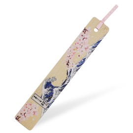 Morikuru SG Wonder Zone TK01-10 Bamboo Bookmark, Printed Processing, Length 5.9 inches (15 cm), Wood