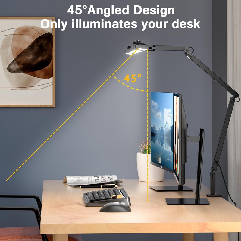 Marbosa Led Desk Lamp for Office Home, Architect Desk Lamp