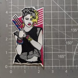 Unbranded Madonna Inspired Patch 80s Girl Pop Dance Music Embroidered Iron On 4.5x2.5"