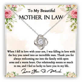 To My Mother In Law Necklace, Mother Of The Groom Necklace, Mother In Law Wedding Gift From Bride, Mother Of The Groom Gifts From Son, Mother In Law Christmas Gifts, Mother Of The Groom Wedding Gift