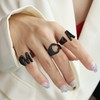 GoldChic Women's Ring Copper Letter Ring Open Adjustable Initial Alphabet