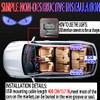 2 Pcs Eyes Light,Half-Devil's Eye Light Car Light,Devil Eyes Light