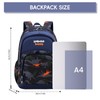 Amythe Children's Backpack School Backpack Boys Blue Backpack Waterproof Nylon