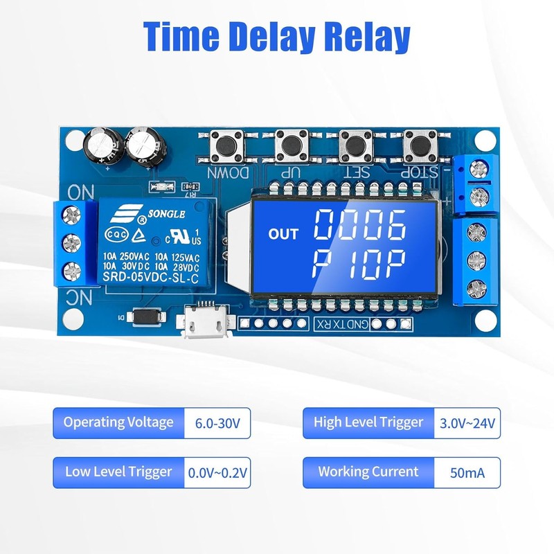 Timer Relay - Time Delay Relay DC 5V 12V 24V