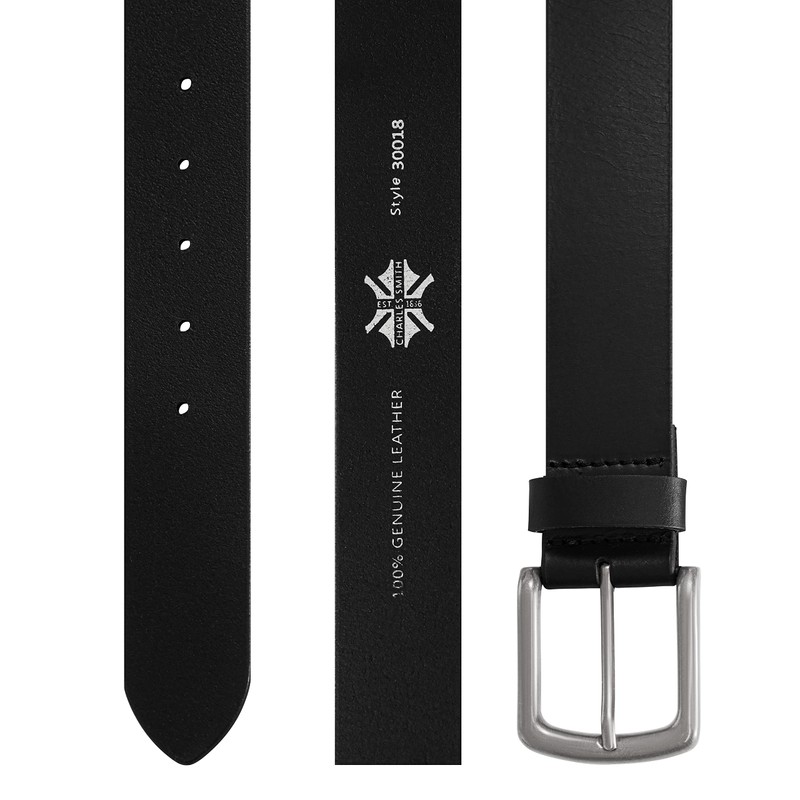 Charles Smith | Black | Men's Leather Belt | 100%