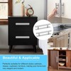 JIZZU Kitchen Cupboard Handles, 2Pcs Door Pull Handle Stick On
