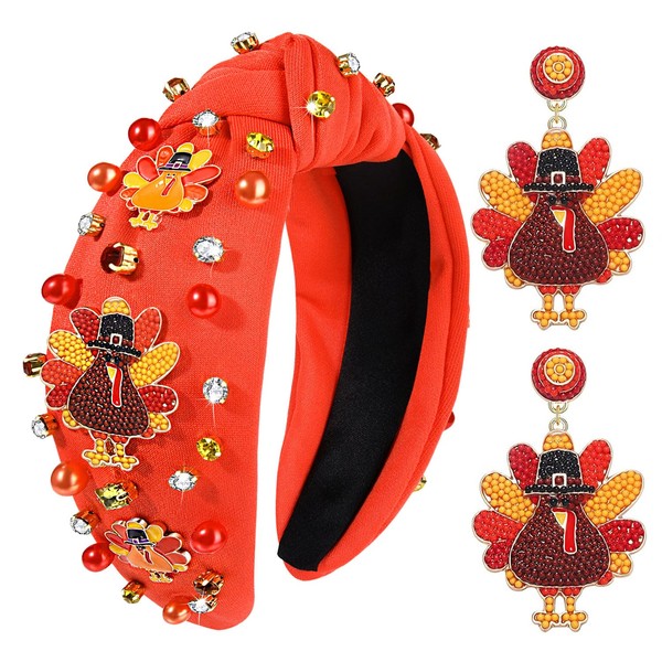 Diadema de otoño de Acción de Gracias para mujer, diadema