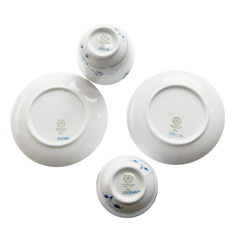 ROYAL COPENHAGEN 2-500-031 Cup _ Saucer, Blue, 4.2 fl oz