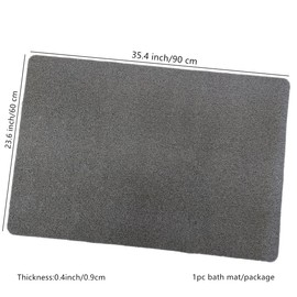 HJJKKH Non-Slip Bathroom Mat with 23.6 x 35.4 inch,Comfortable Bath Tub Mat,Quick Dry Anti Slip PVC Loofah Shower Bathtub Mat for Bathroom,Tub and Shower