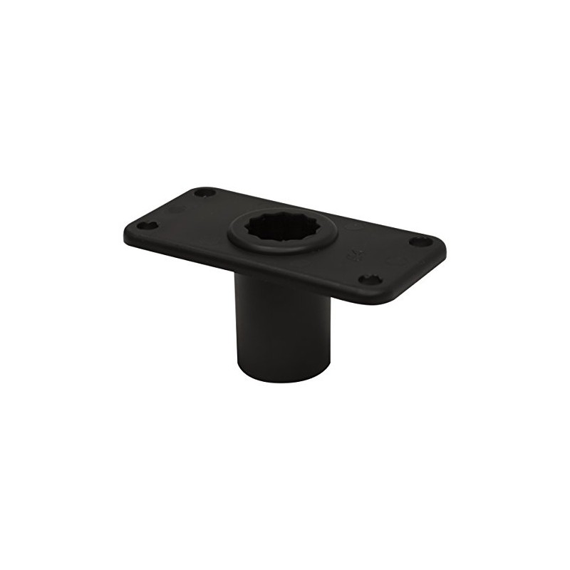 Wise 6015 Single Flush Mount for Wise Rod Tender, Black