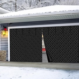 VEVOR 16x7FT Garage Door Insulation Kit for Winter, Magnetic Thermal Insulated Garage Curtain Screen Cover for 2 Cars (Waterproof Windproof Soundproof)