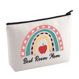 KUIYAI Best Room Mom Ever Toiletry Bag School Volunteer Makeup Bag Volunteer Appreciation Gift Education Gift PTO PTA Gift For Parent (BestRoomMomMup)