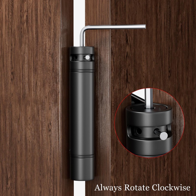 Haidms Self Closing Door Hinges 4 Inch Matte Black Spring