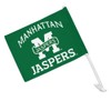 Manhattan College Jaspers Logo Car Truck Flag with Window Clip