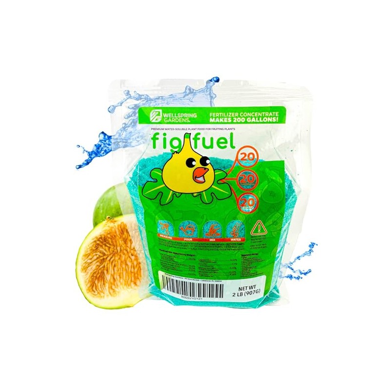 Wellspring Gardens Fig Fuel Fertilizer - Water-Soluble 20-20-20 Blend -