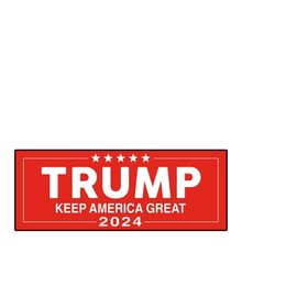 Keep America Great 2024 Bumper Sticker Decal (3.37" x 9") | Peel & Stick | Political, Stickers, Politics, Republican, Trump, MAGA, American