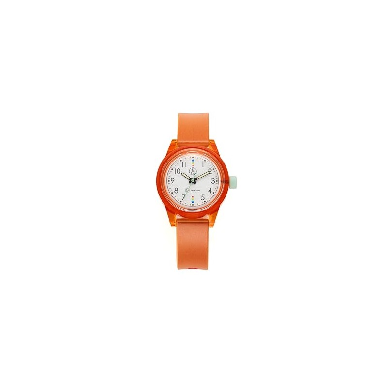 Cue & Cue Smile Solar R03A-002VK Women's Watch, Orange, citrus