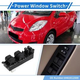 VekAuto Power Window Switch for Toyota Corolla Auris Yaris Urban Cruiser Black Front Right Driver Side Window Control Switch
