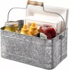 Royalty Art Farmhouse Kitchen Caddy Organizer with Handle for Condiments13”x