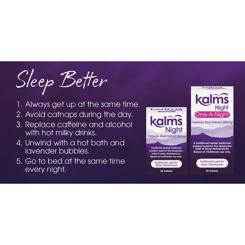 Kalms Night One-a-Night 14 Tablets - Traditional Herbal Medicinal Product